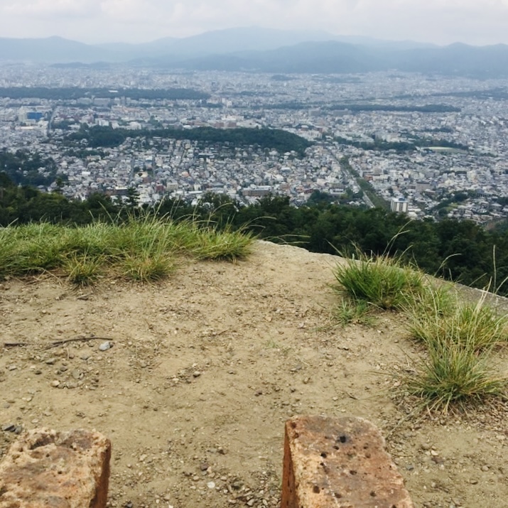 大文字山,登山,山頂